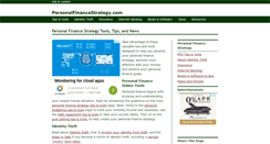 Desktop Screenshot of personalfinancestrategy.com