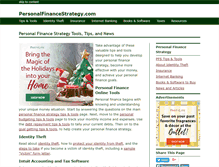 Tablet Screenshot of personalfinancestrategy.com